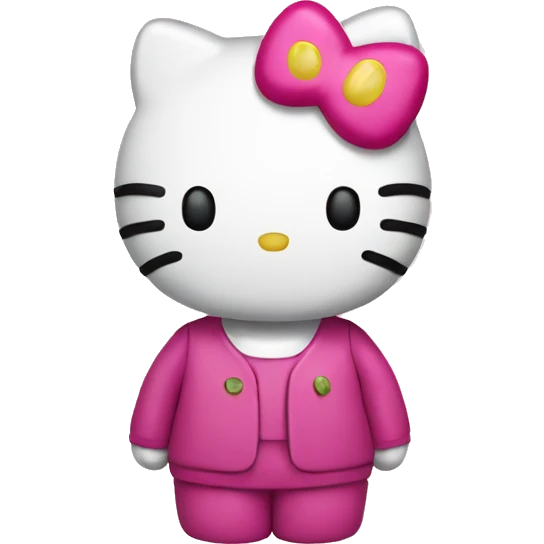 hello kitty with CBD emoji