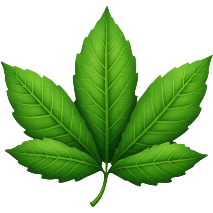 stick with leaf emoji