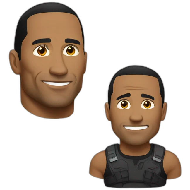 the rock sus emoji