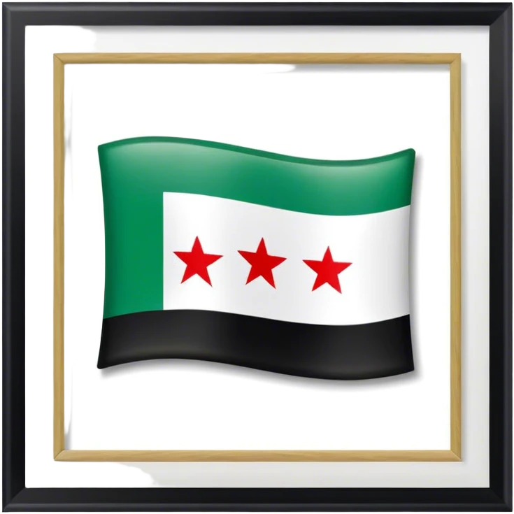 The green Syrian flag ￼ emoji