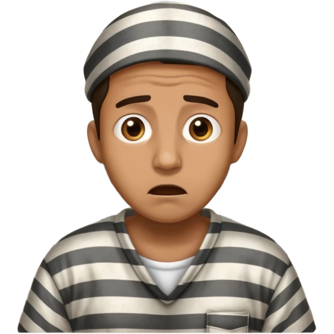 surprised prisoner emoji