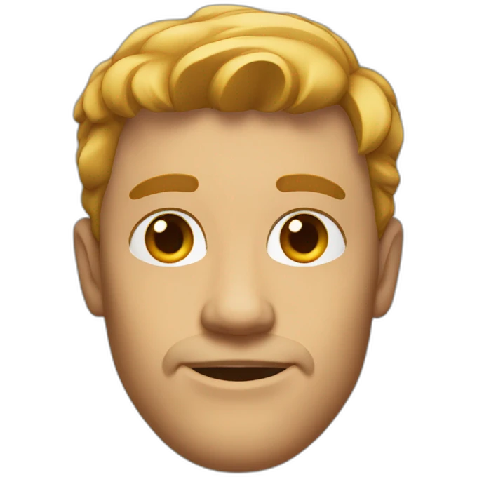 man with chiseled jawline emoji