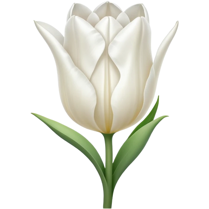 White tulip emoji