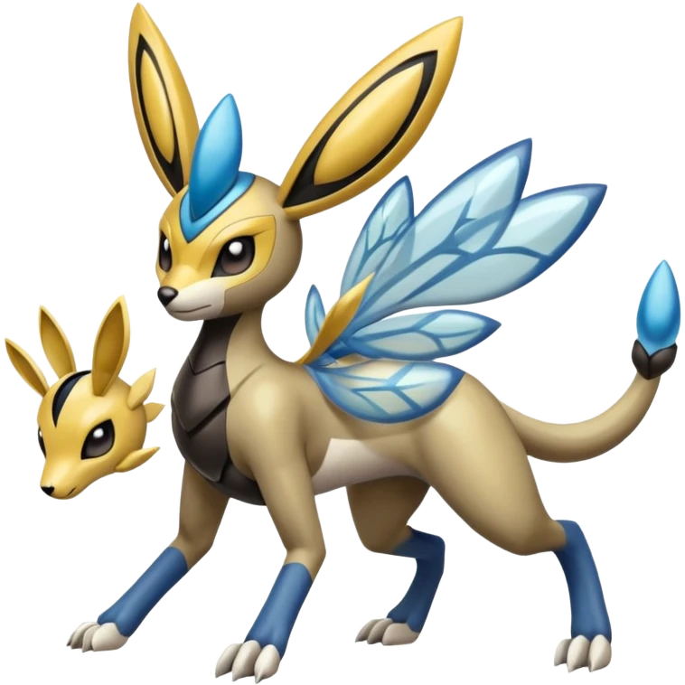 Meloetta-Lucario-Beedrill-Manectric-Palkia-Cresselia-fusion emoji