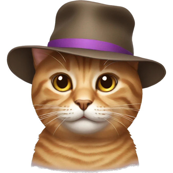 Cat with hat emoji