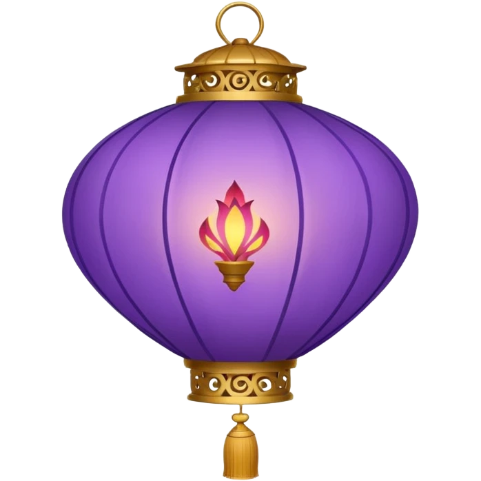 purple chinese lantern emoji