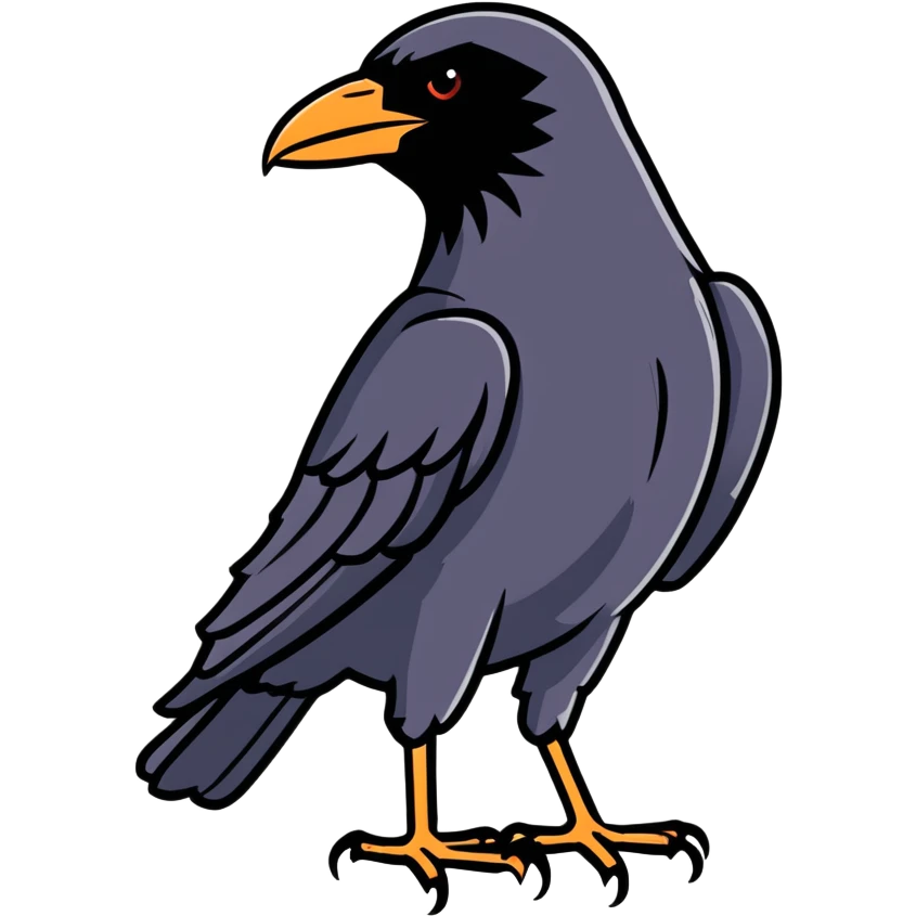 Crow emoji