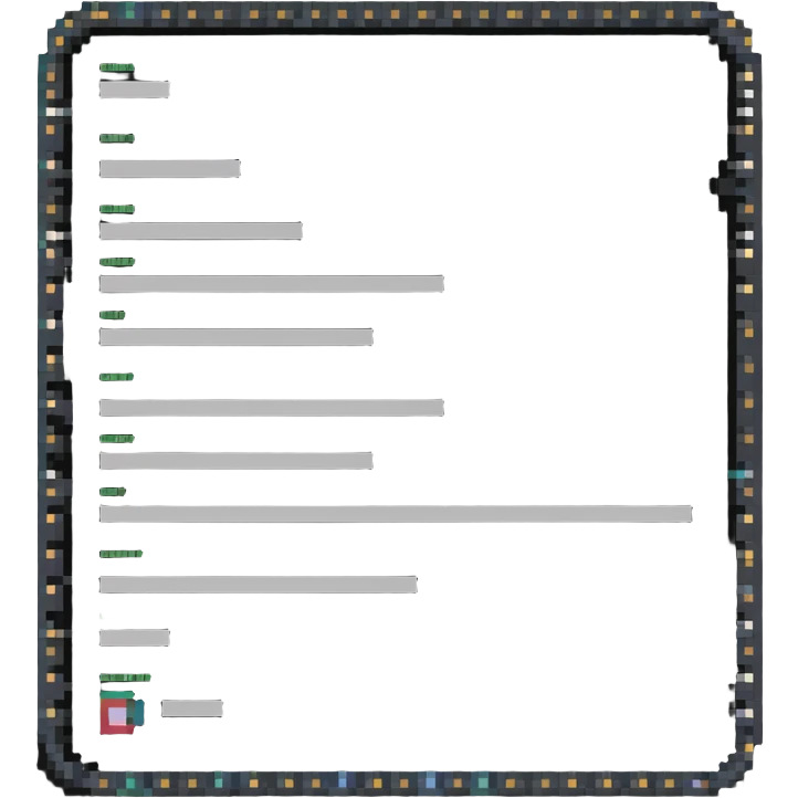 Digital document with password entries emoji