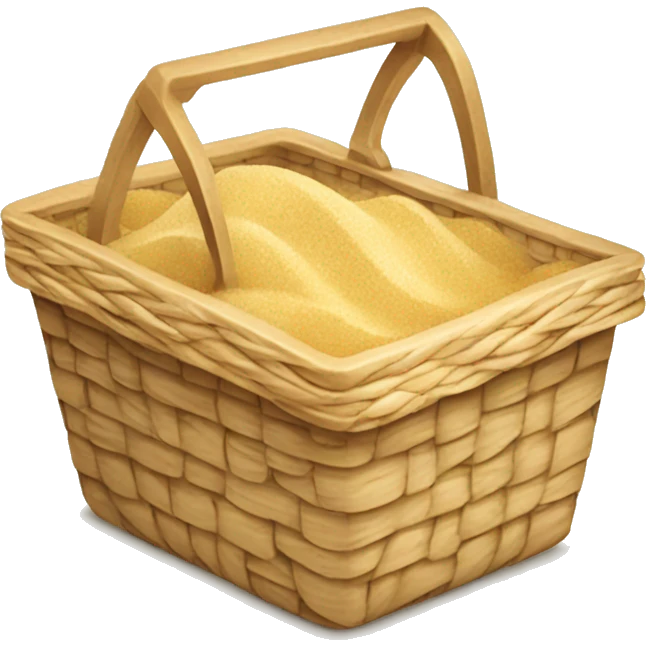 beach sand picnic basket emoji
