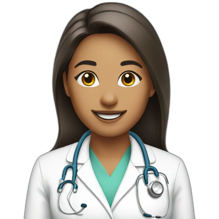doctor-woman-happy emoji