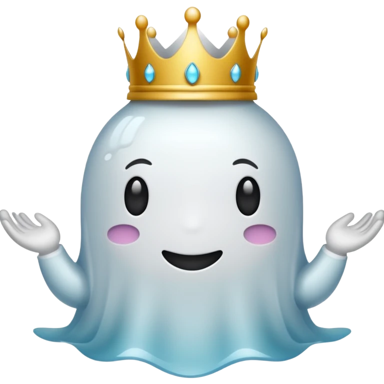 Fantasmas con una corona emoji