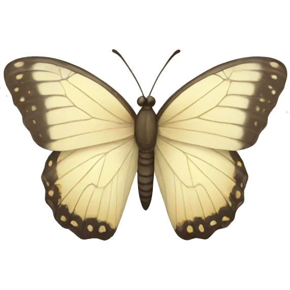 Cream butterfly  emoji