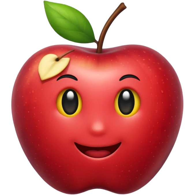 Emoji de manzanita de aiphon color negro  emoji