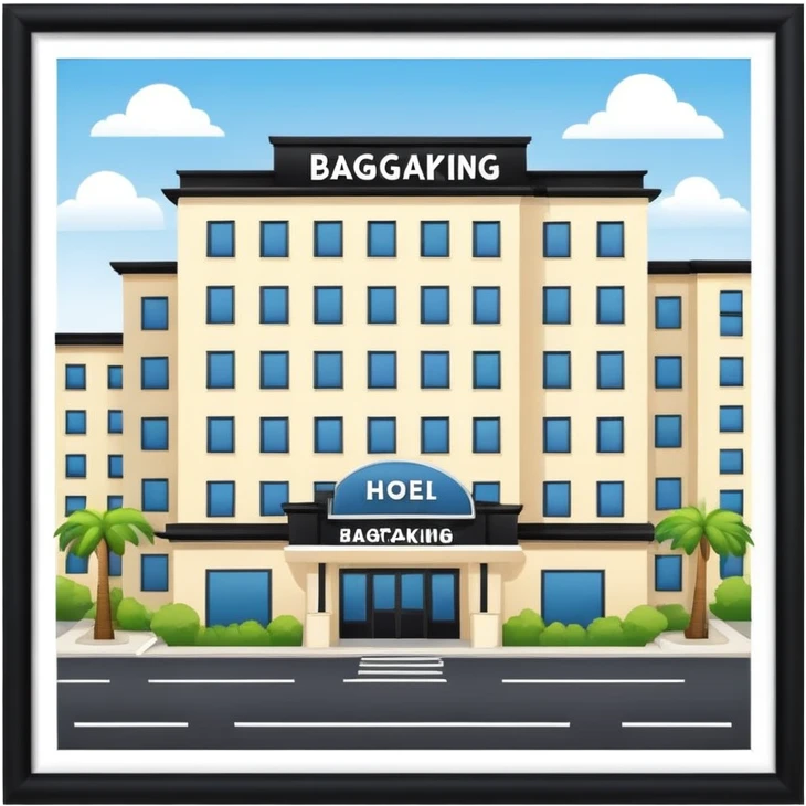 Bagpacking hotel chain  emoji