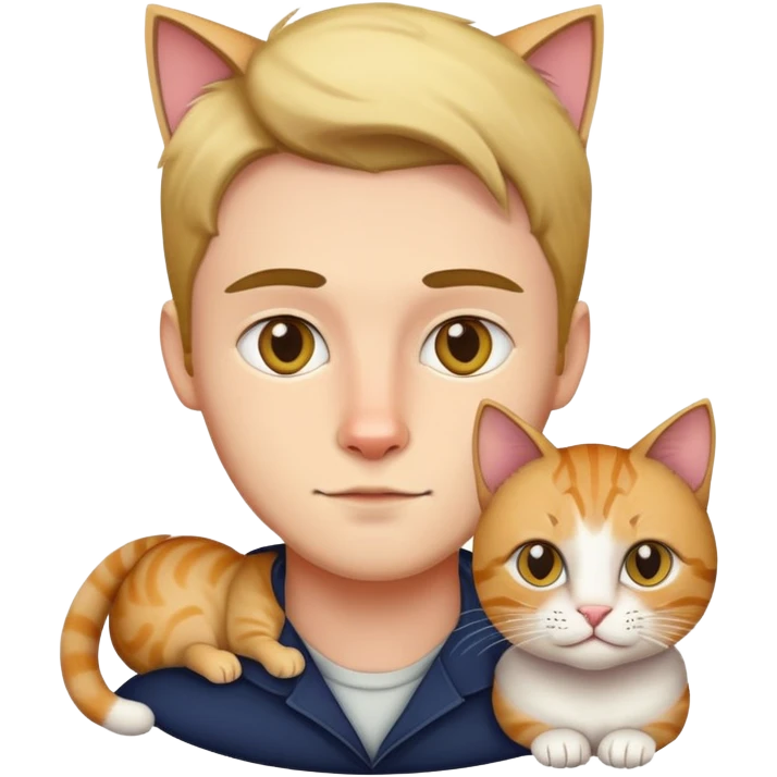 Dad mixed with a cat emoji