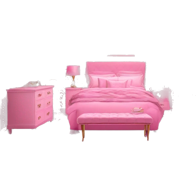 Glam pink decor room emoji