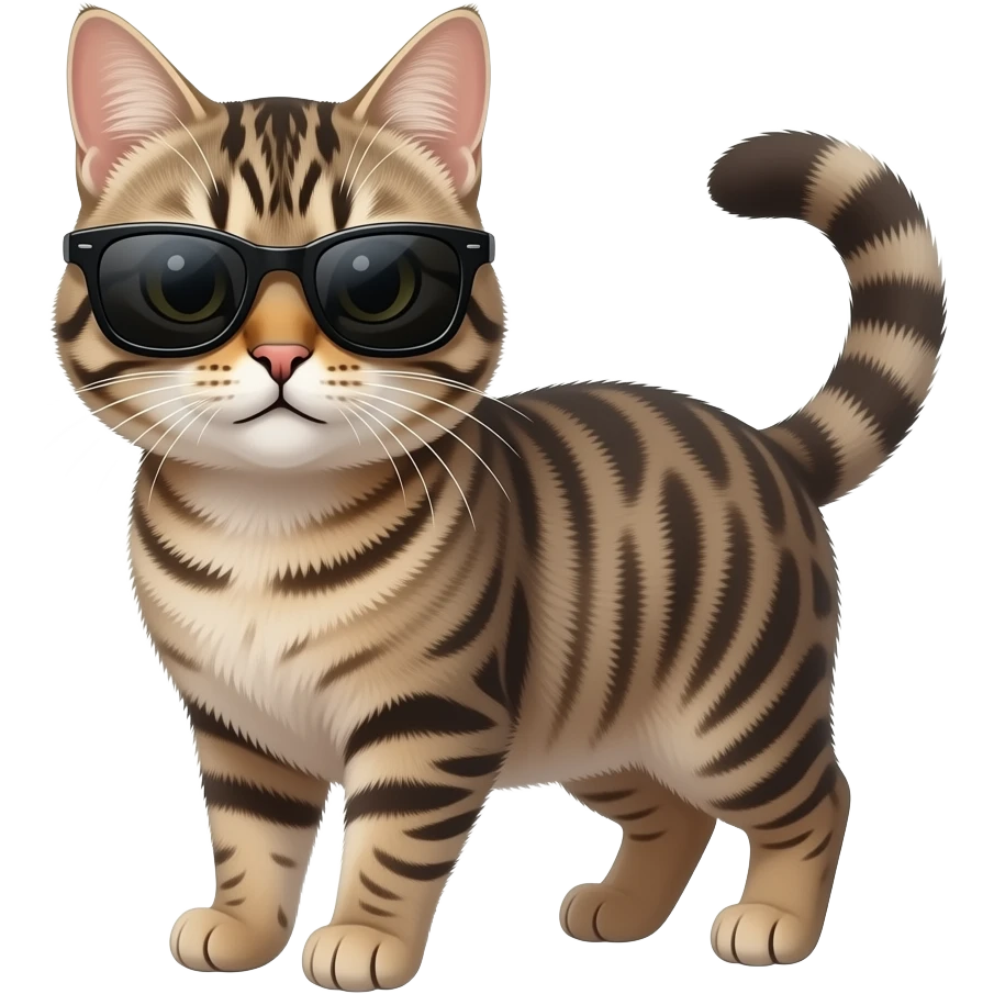 Cat wearing sunglasses emoji