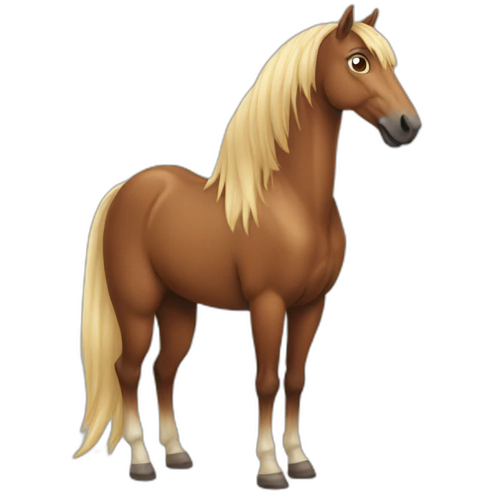 Long horse emoji