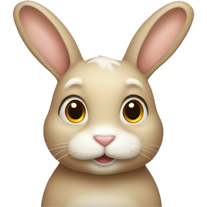beige bunny  emoji