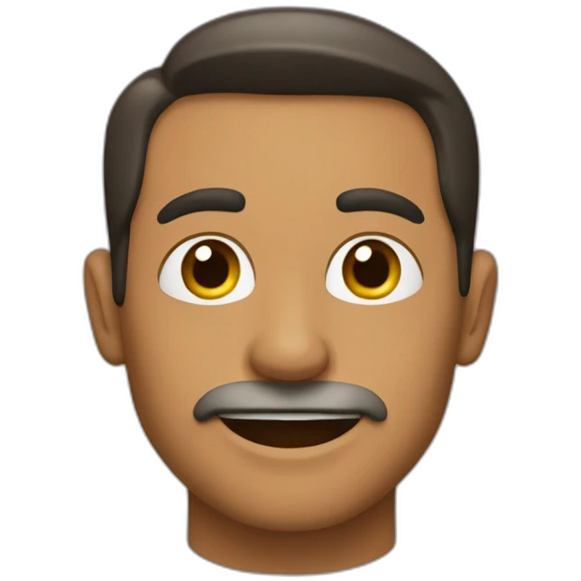 hombre con hombros de coco emoji