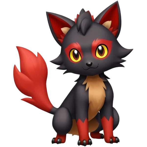 Zorua-Litleo-Litten-Fakémon-hybrid-creature (full body)  emoji