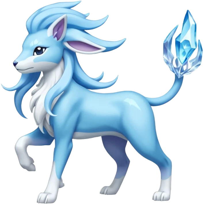 Suicune-Amaura-Pokémon (full body) emoji