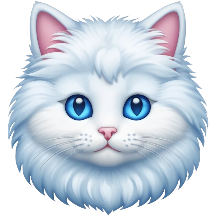 Cat emoji with blue heart eyes emoji