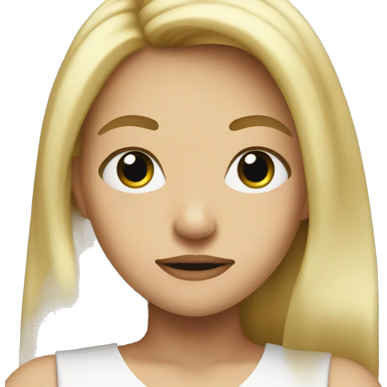 Blonde girl who is mean emoji