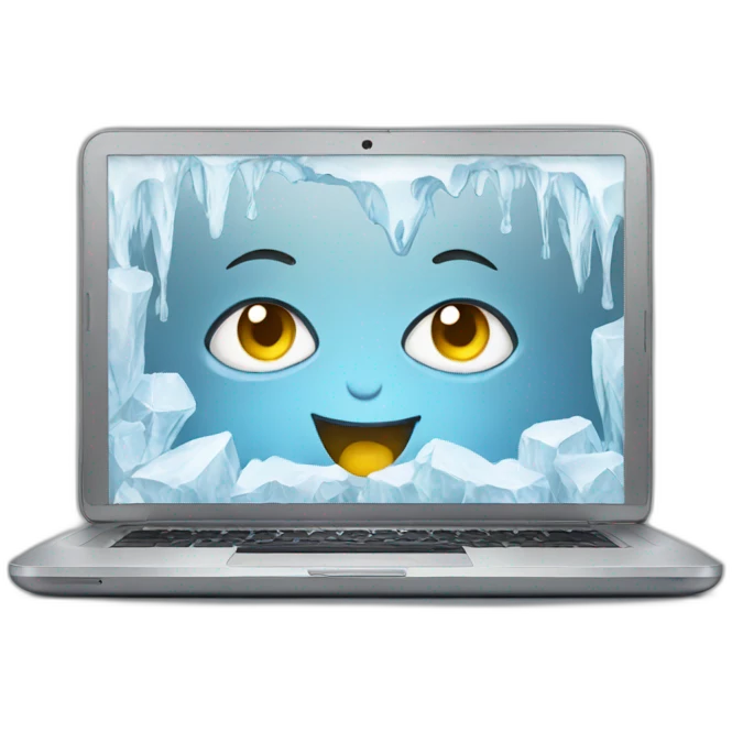 ice cold laptop emoji