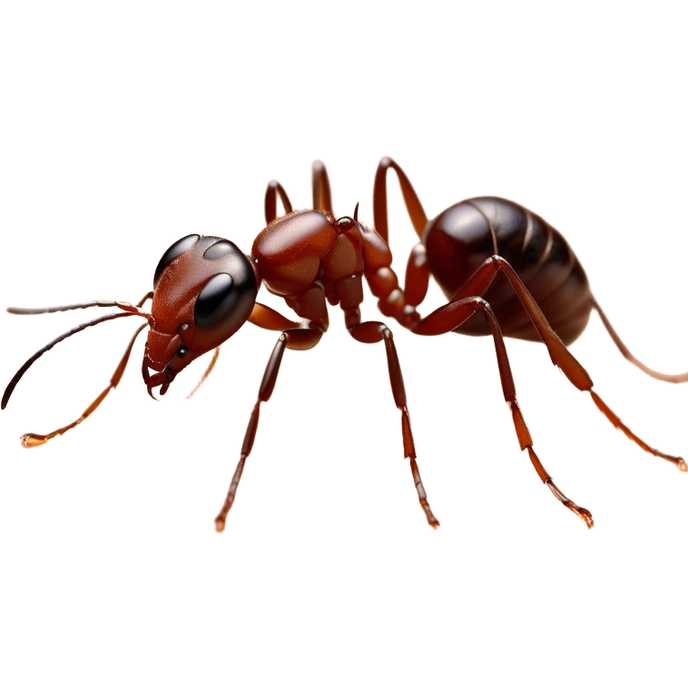 Beautiful and Majestic Ant Portrait Emoji, Head and body rendered in serene repose with a gentle, content smile, showcasing a finely detailed, compact form with eyes softly closed in tranquil slumber, Simplified yet exquisitely endearing features, highly detailed, glowing with a soft, drowsy natural light, high shine, relaxed and utterly noble, stylized with an air of timeless industrious grace, soft glowing outline, capturing the essence of a majestic ant that embodies the quiet power of nature! emoji