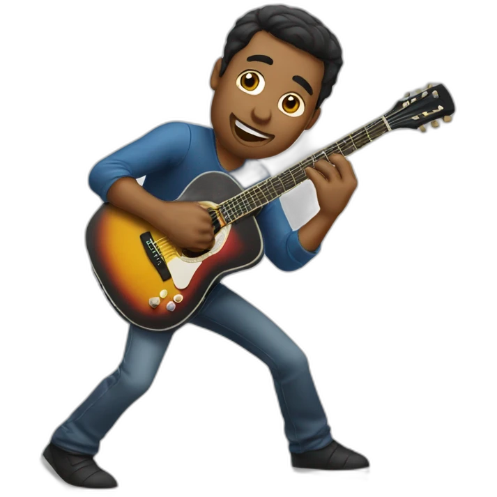 Hombre Tocando guitarra emoji