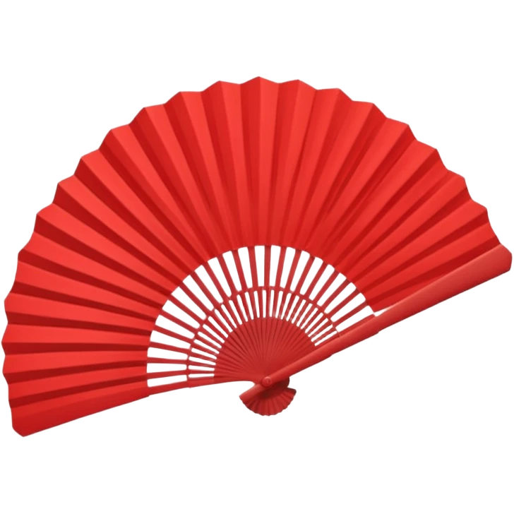 red paper hand fan emoji
