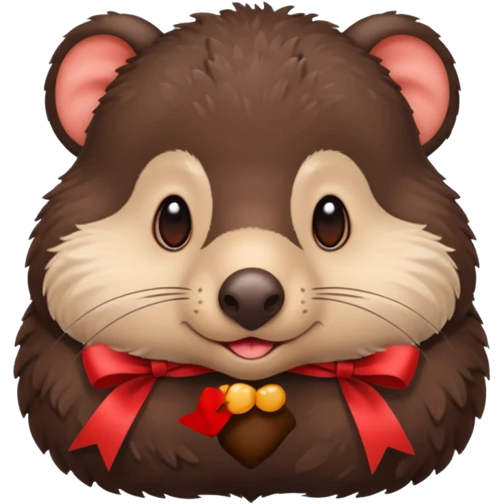mole with ribbon emoji