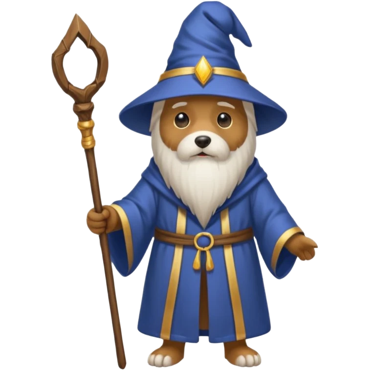 Dog wizard emoji