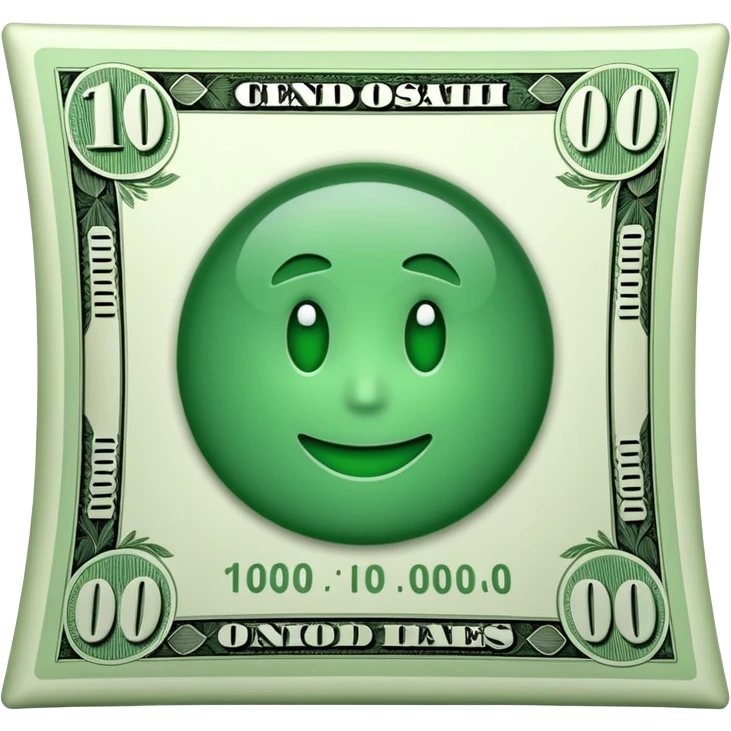 make $100000 bill emoji