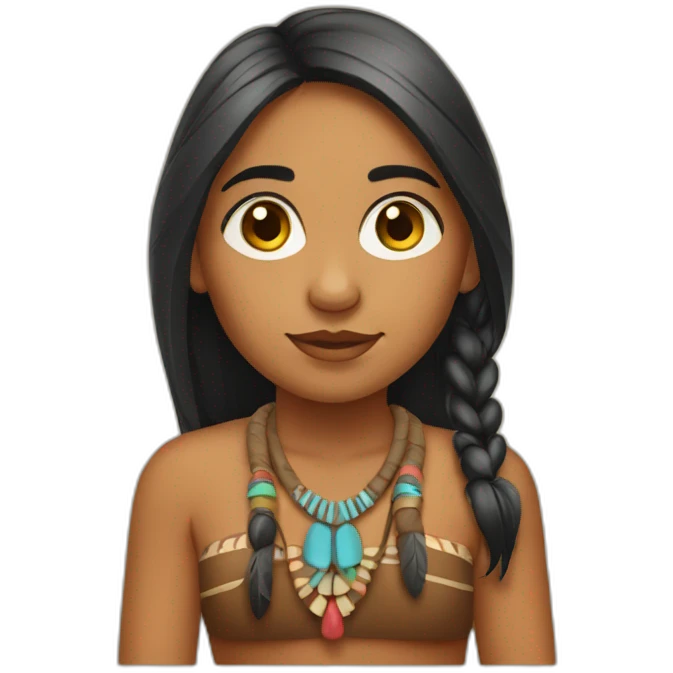 Native Indian girl emoji