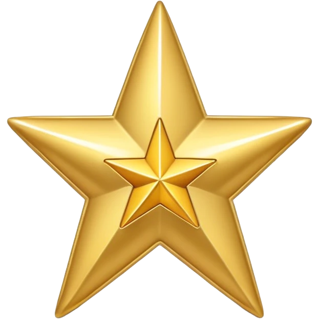gold check mark with star on back emoji