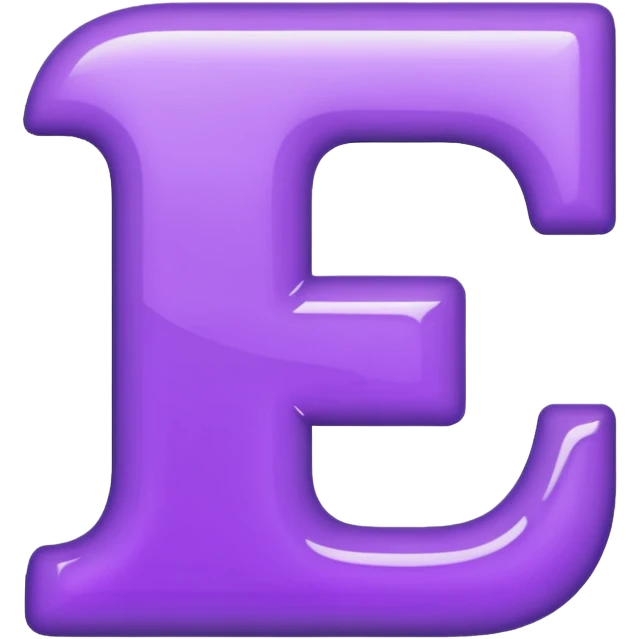letter t purple emoji