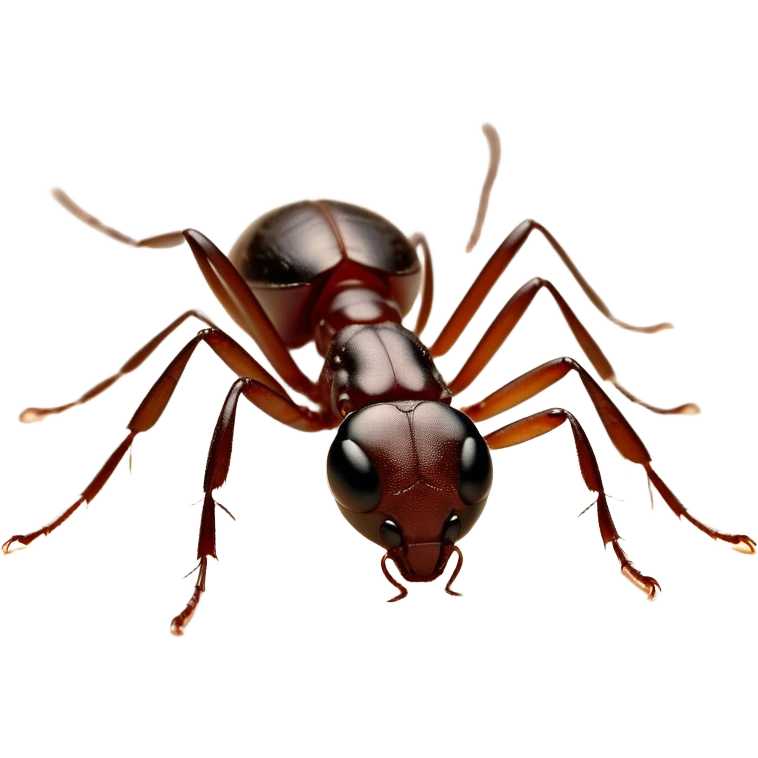 Beautiful and Majestic Ant Portrait Emoji, Head and body rendered in serene repose with a gentle, content smile, showcasing a finely detailed, compact form with eyes softly closed in tranquil slumber, Simplified yet exquisitely endearing features, highly detailed, glowing with a soft, drowsy natural light, high shine, relaxed and utterly noble, stylized with an air of timeless industrious grace, soft glowing outline, capturing the essence of a majestic ant that embodies the quiet power of nature! emoji