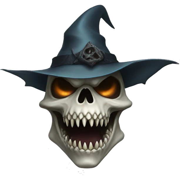 Shark witch skull dragon emoji