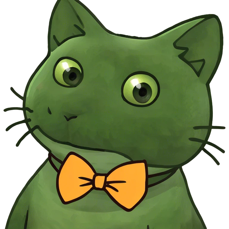 Cat with bow in hair emoji
