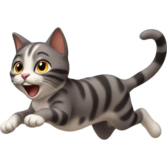 cat running  emoji