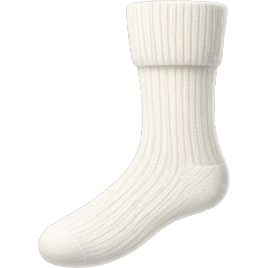White wool socks  emoji