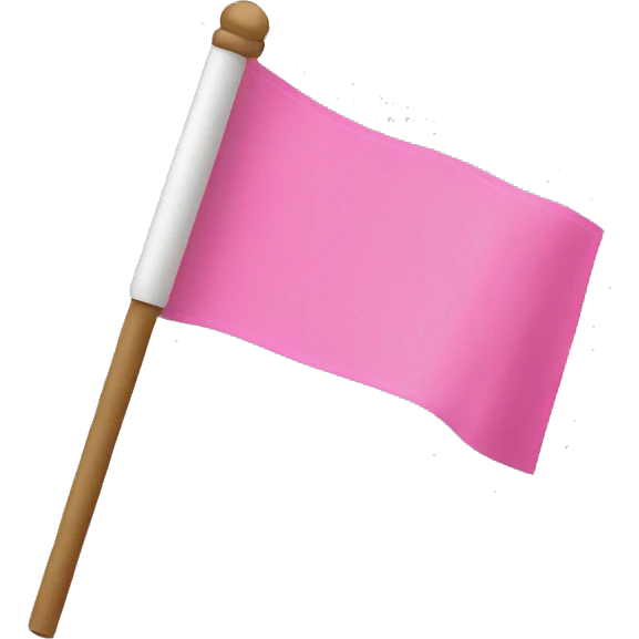 Pink flag emoji
