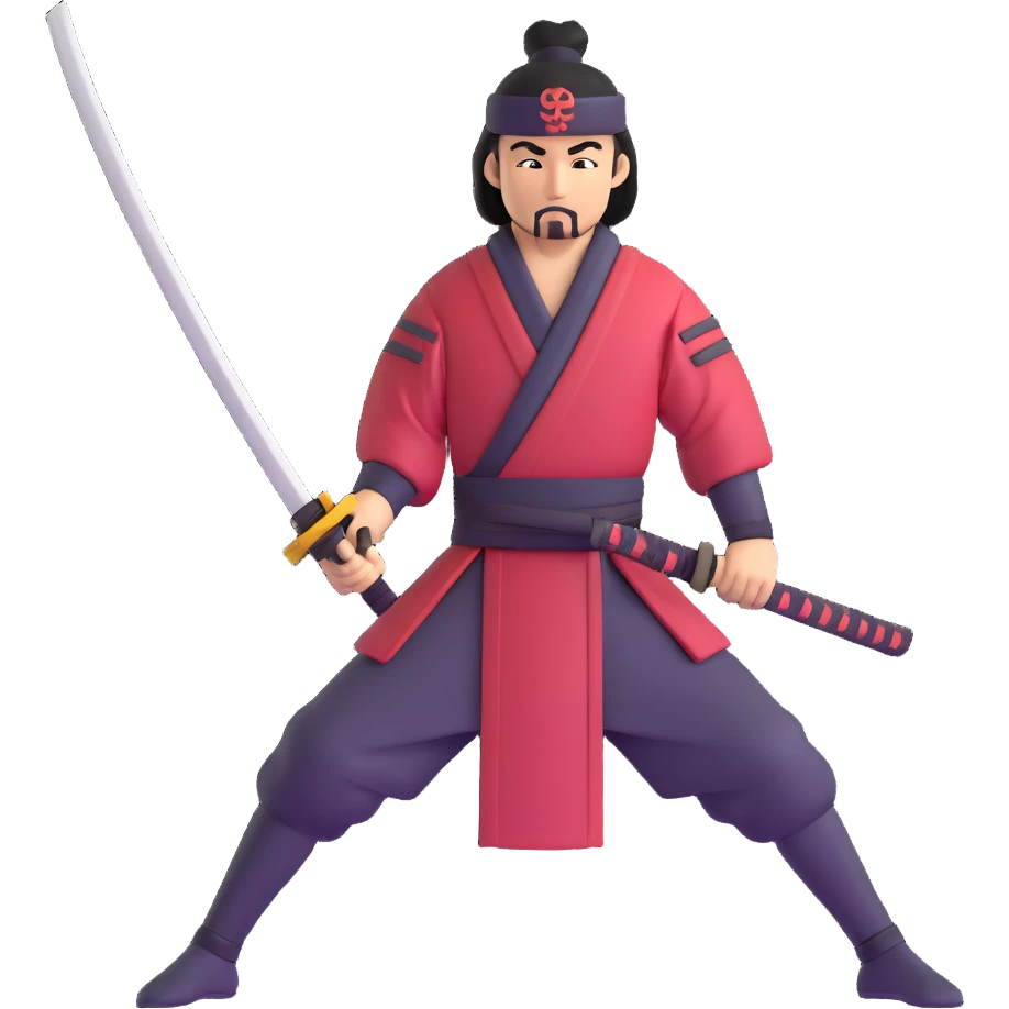 samurai warrior drawing katana emoji