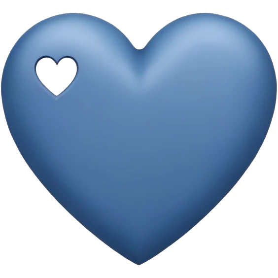 Navy heart emoji