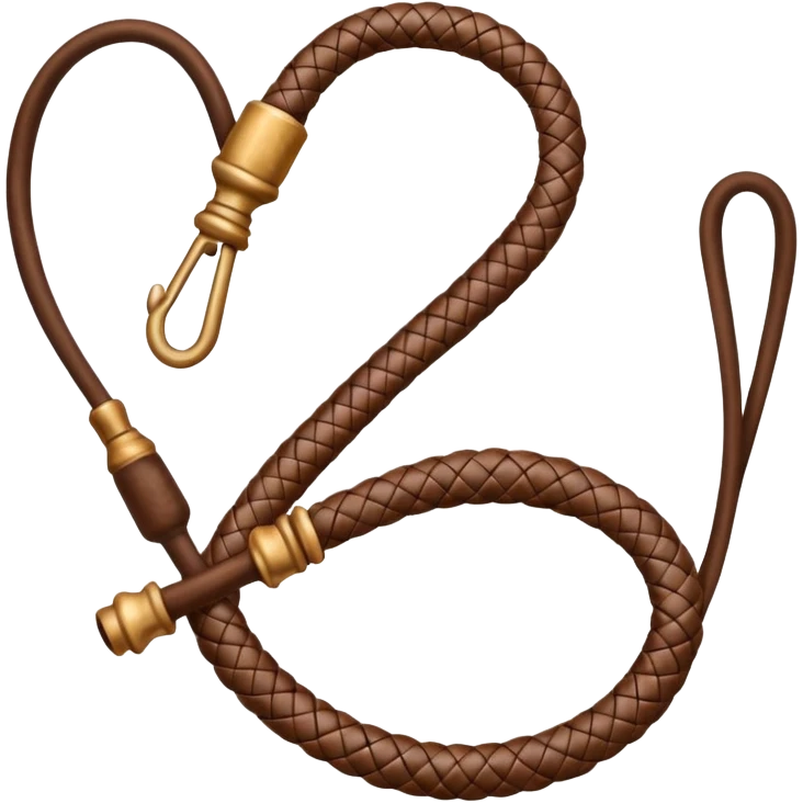 leather whip inspired by Indiana Jones emoji