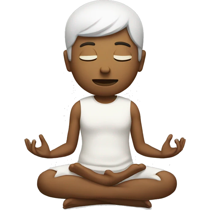Meditating emoji
