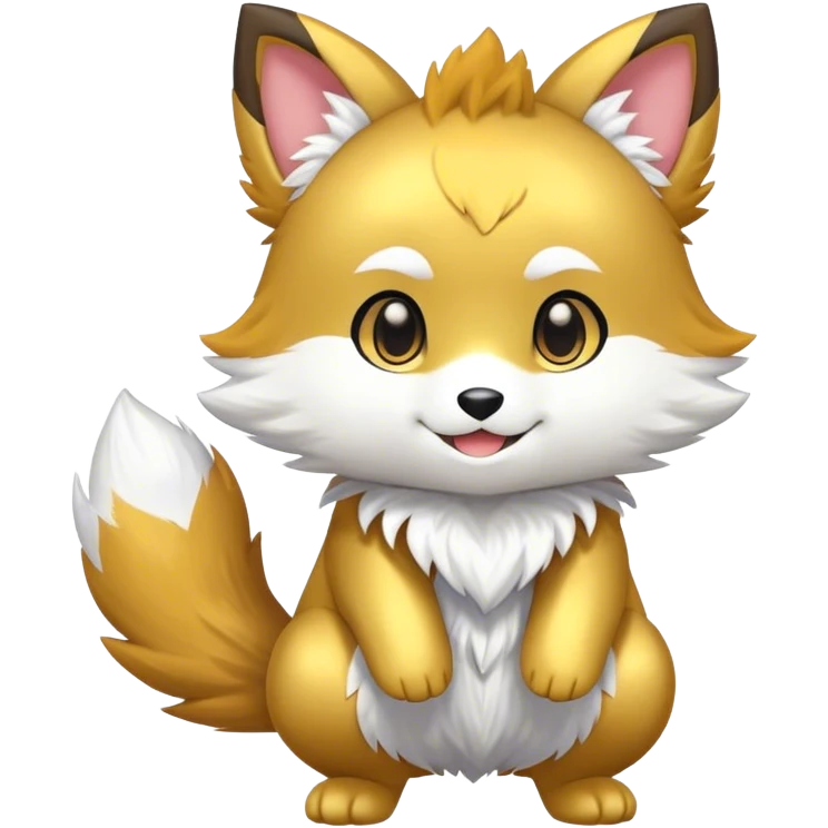 Shiny Cute Chibi Anthro Sona Fakemon Full Body emoji