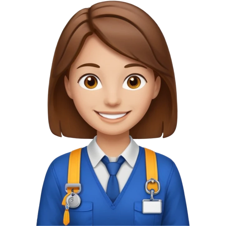 Employee with Lanyards emoji